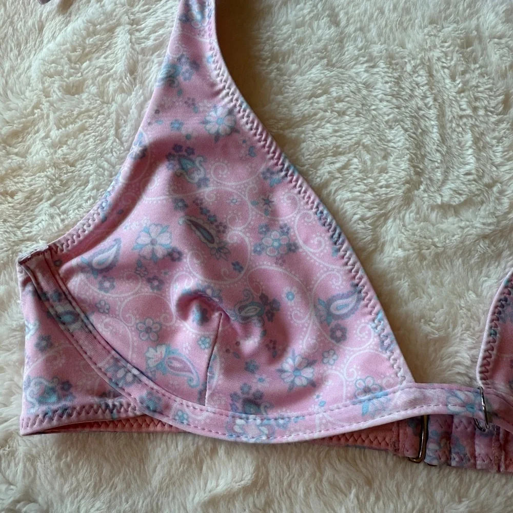 New! Frankies Bikinis Victorias Secret Estella Paisley Bikini Top 45528